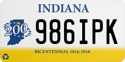 IN license plate 986IPK