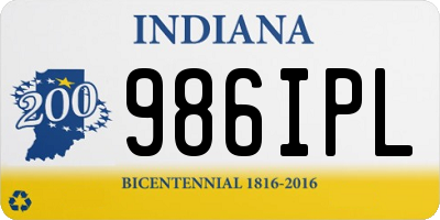 IN license plate 986IPL