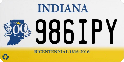 IN license plate 986IPY