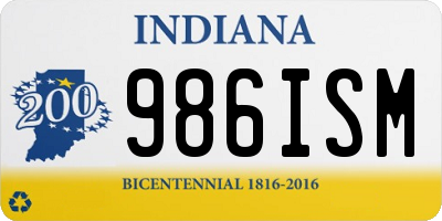 IN license plate 986ISM