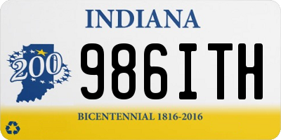 IN license plate 986ITH