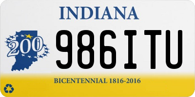 IN license plate 986ITU