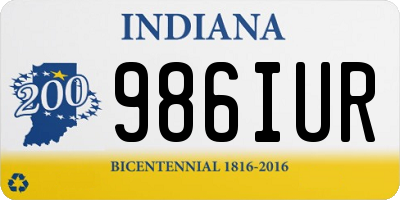 IN license plate 986IUR