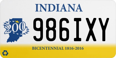 IN license plate 986IXY