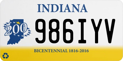 IN license plate 986IYV