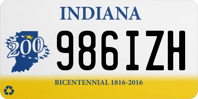 IN license plate 986IZH