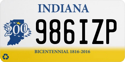 IN license plate 986IZP