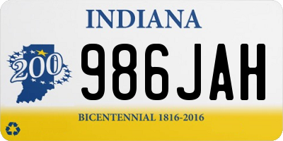 IN license plate 986JAH