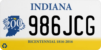 IN license plate 986JCG