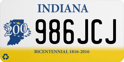 IN license plate 986JCJ