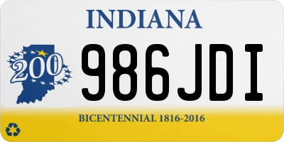 IN license plate 986JDI