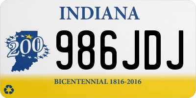 IN license plate 986JDJ