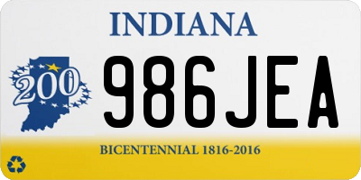 IN license plate 986JEA