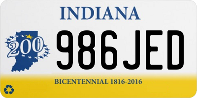 IN license plate 986JED