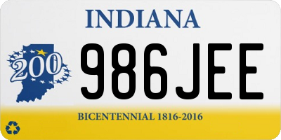 IN license plate 986JEE