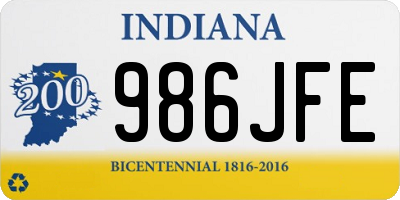 IN license plate 986JFE