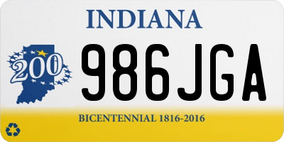 IN license plate 986JGA