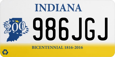 IN license plate 986JGJ
