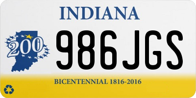 IN license plate 986JGS
