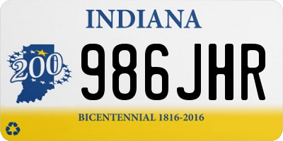 IN license plate 986JHR