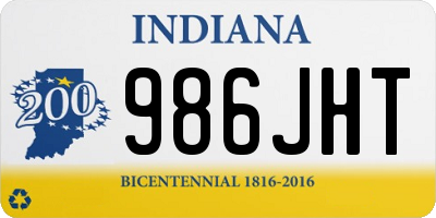 IN license plate 986JHT