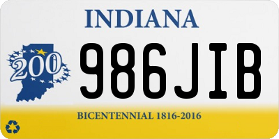 IN license plate 986JIB