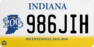 IN license plate 986JIH