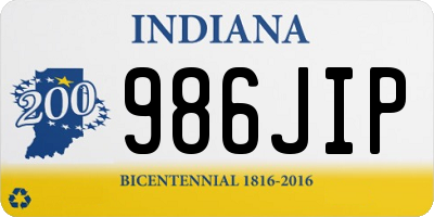 IN license plate 986JIP