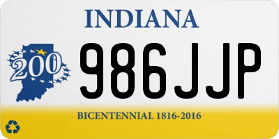 IN license plate 986JJP