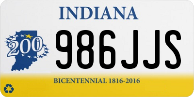 IN license plate 986JJS