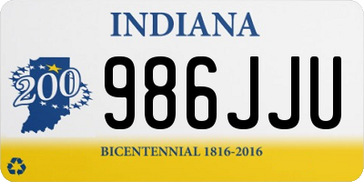 IN license plate 986JJU