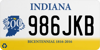 IN license plate 986JKB