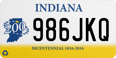 IN license plate 986JKQ