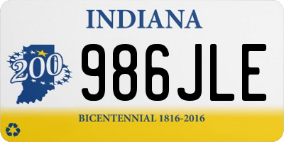 IN license plate 986JLE