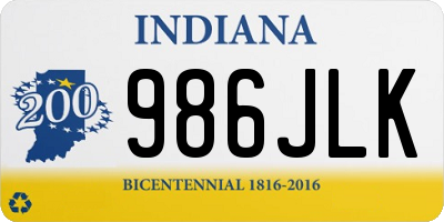 IN license plate 986JLK