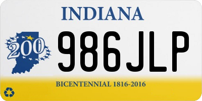 IN license plate 986JLP