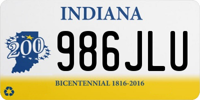 IN license plate 986JLU