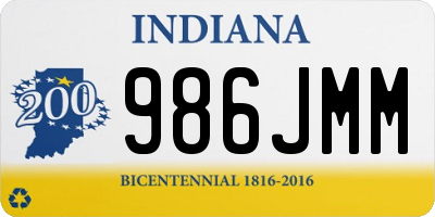 IN license plate 986JMM