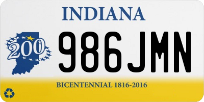 IN license plate 986JMN