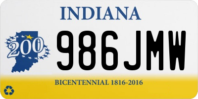 IN license plate 986JMW