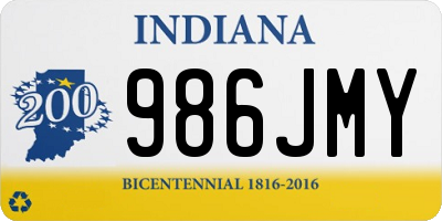 IN license plate 986JMY