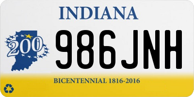 IN license plate 986JNH