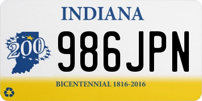 IN license plate 986JPN