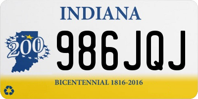 IN license plate 986JQJ