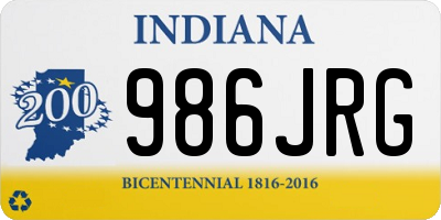 IN license plate 986JRG