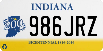 IN license plate 986JRZ