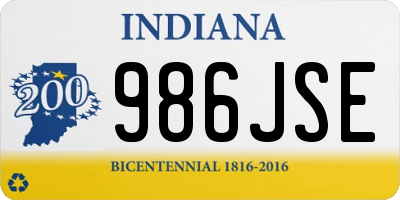 IN license plate 986JSE