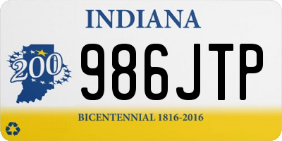 IN license plate 986JTP
