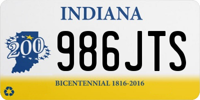 IN license plate 986JTS