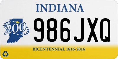 IN license plate 986JXQ